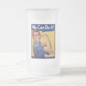 Rosie de Riveter: Sterke vrouwen Vrouw Empowerment Matglas Bierpul (Center)