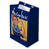 Rosie de Riveter: Sterke vrouwen Vrouw Empowerment Medium Cadeauzakje (Voorkant Gekanteld)