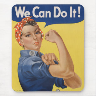 Rosie de Riveter: Sterke vrouwen Vrouw Empowerment Muismat