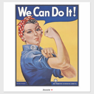 Rosie de Riveter: Sterke vrouwen Vrouw Empowerment Sticker