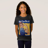 Rosie de Riveter: Sterke vrouwen Vrouw Empowerment T-shirt (Voorkant volledig)