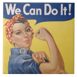 Rosie de Riveter: Sterke vrouwen Vrouw Empowerment Tegeltje