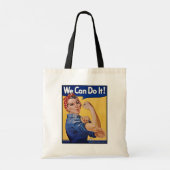 Rosie de Riveter: Sterke vrouwen Vrouw Empowerment Tote Bag (Achterkant)