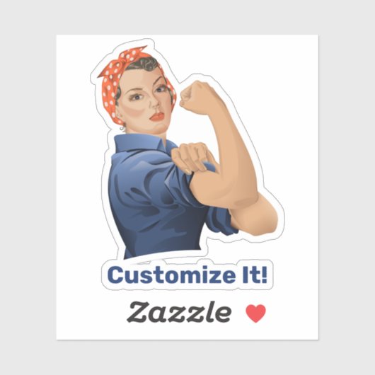 Rosie de Riveter Sticker (Vel)