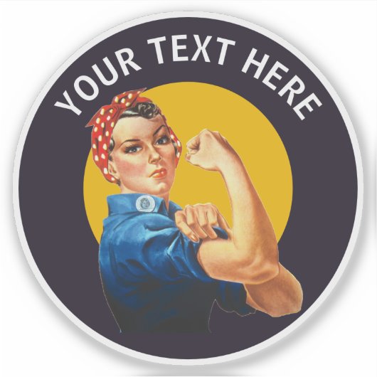 Rosie de Riveter  Sticker (Voorkant)