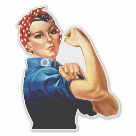 Rosie de Riveter Sticker (Voorkant)