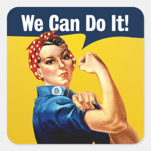 Rosie de Riveter STICKER Engels