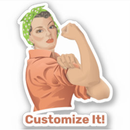 Rosie de Riveter-Sticker Sticker