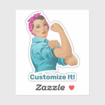 Rosie de Riveter-Sticker