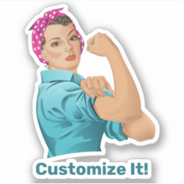 Rosie de Riveter-Sticker Sticker