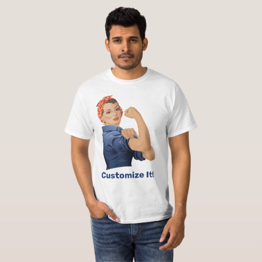 Rosie de Riveter T-shirt (Voorkant volledig)