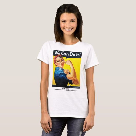 Rosie de Riveter T-shirt (Voorkant volledig)