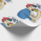 rosie de riveter taco cinco de mayo cadeaupapier (Hoek)