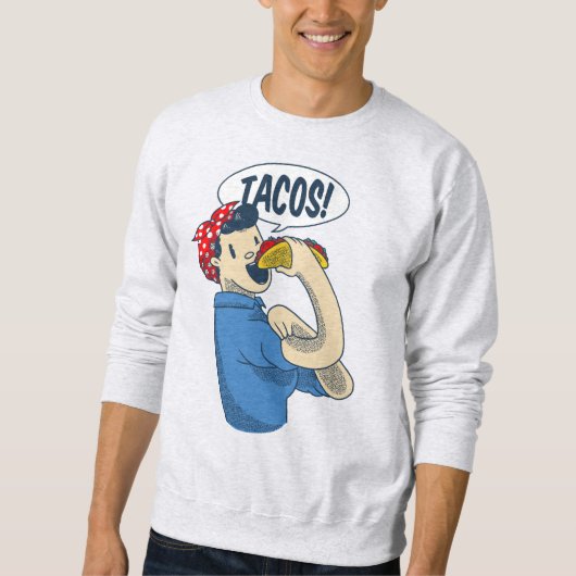 rosie de riveter taco cinco de mayo trui (Voorkant)