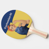 Rosie de Riveter Tafeltennisbatje (Zijkant)