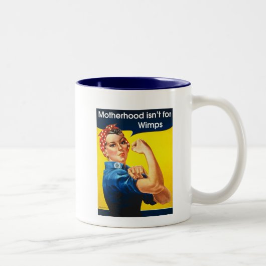 Rosie de Riveter Tweekleurige Koffiemok (Rechts)