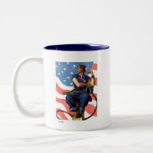 "Rosie de Riveter" Tweekleurige Koffiemok (Links)