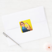 Rosie De Riveter Vierkante Sticker (Envelop)