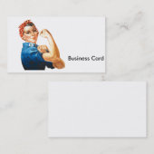 Rosie de Riveter Visitekaartje (Voorkant / Achterkant)