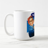 Rosie de Riveter voor de Mok van Schotse Onafhanke (Links)