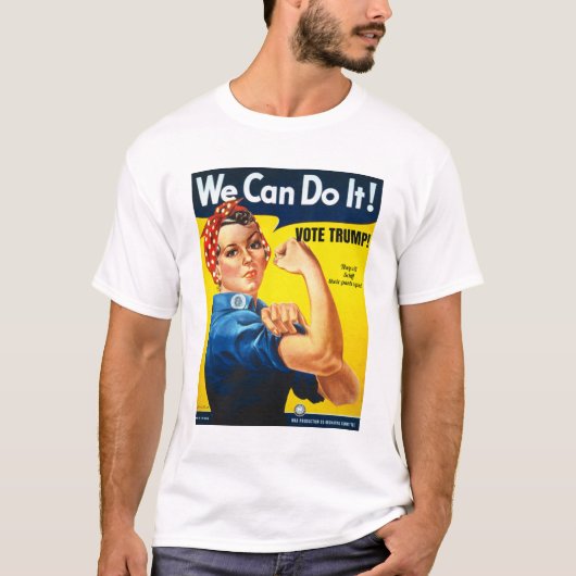 Rosie de Riveter Vote Trump T-shirt (Voorkant)