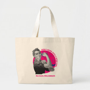 Rosie De riveter VROUWEN IN STEM Girl Grote Tote Bag