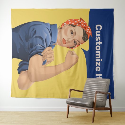 Rosie de Riveter Wandkleed (In Situ (horizontaal))