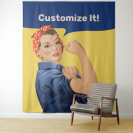 Rosie de Riveter Wandkleed