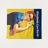 Rosie de Riveter | Wandtapijten | Personaliseren Wandkleed (Voorkant (horizontaal))