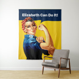 Rosie de Riveter | Wandtapijten | Personaliseren Wandkleed