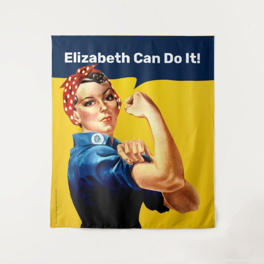 Rosie de Riveter | Wandtapijten | Personaliseren Wandkleed (Voorkant)