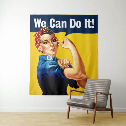 Rosie de Riveter | Wandtapijten | We kunnen het do Wandkleed (In situ)