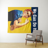 Rosie de Riveter | Wandtapijten | We kunnen het do Wandkleed (In Situ (horizontaal))