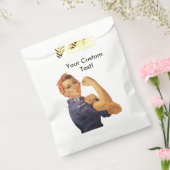 Rosie de Riveter We Can Do It  aangepaste tekst Bedankzakje (Gezegeld)