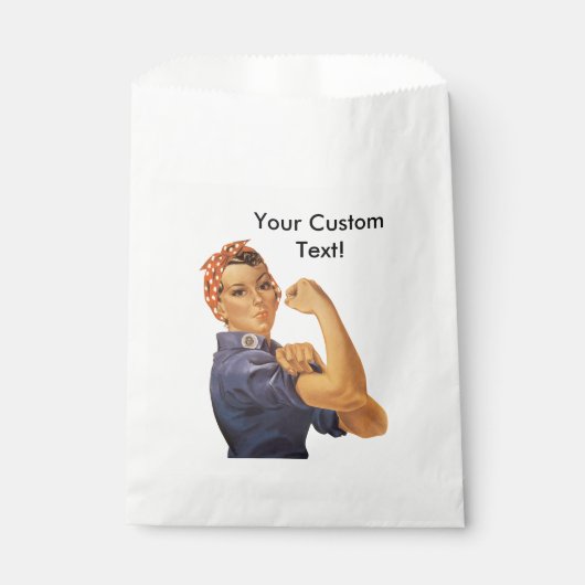 Rosie de Riveter We Can Do It  aangepaste tekst Bedankzakje (Voorkant)