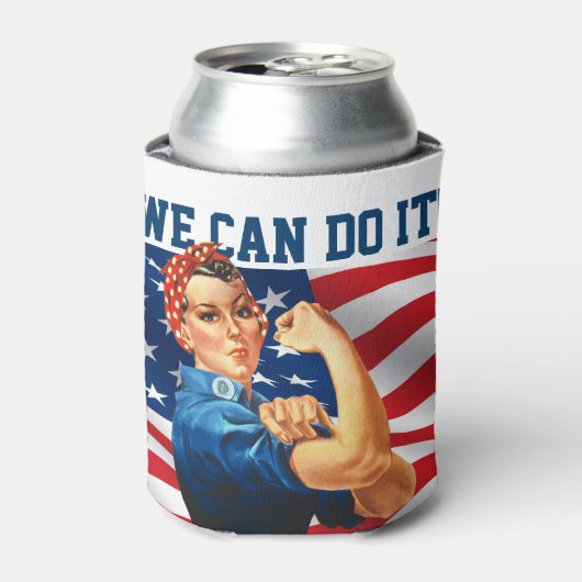 Rosie de Riveter - We Can Do It! Blikjeskoeler (Blikje Voorkant)