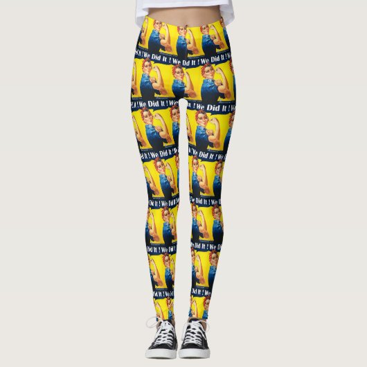 Rosie de Riveter "We hebben het gedaan" leggings (Voorkant)