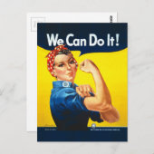 Rosie de Riveter - "We kunnen het!" Briefkaart (Voorkant / Achterkant)