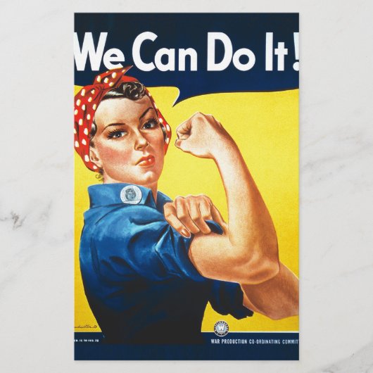 Rosie de Riveter - "We kunnen het!" Briefpapier (Voorkant)
