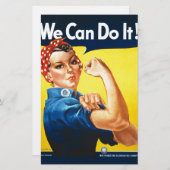 Rosie de Riveter - "We kunnen het!" Briefpapier (Voorkant / Achterkant)