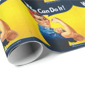Rosie de Riveter - "We kunnen het!" Cadeaupapier (Rol Hoek)
