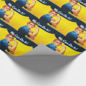 Rosie de Riveter "We kunnen het!" Cadeaupapier (Hoek)