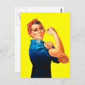 Rosie de Riveter - We kunnen het, Cultural Icon Briefkaart (Voorkant / Achterkant)