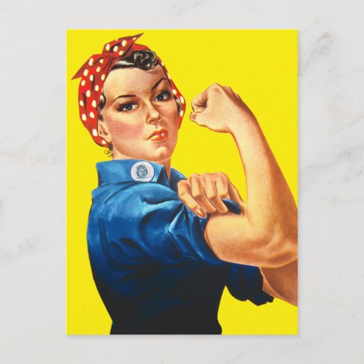 Rosie de Riveter, we kunnen het doen! Briefkaart (Voorkant)