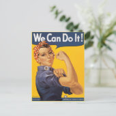 Rosie de Riveter "We kunnen het doen" Briefkaart (Staand voorkant)