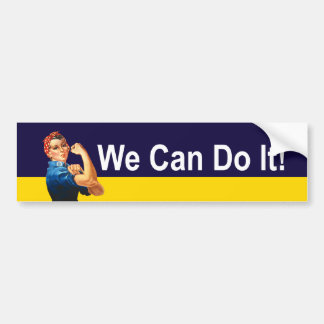 Rosie de Riveter - we kunnen het doen! Bumpersticker