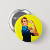 Rosie de Riveter - We kunnen het doen, cultureel p Ronde Button 5,7 Cm (Voorkant /achterkant)