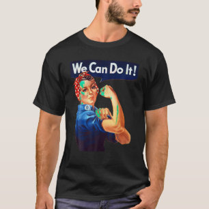 Rosie de Riveter We kunnen het doen Feministische T-shirt