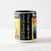 Rosie de Riveter/we kunnen het doen/goed gegedrage Mok (Midden)