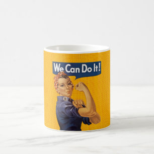 Rosie de Riveter we kunnen het doen met rode pokad Koffiemok